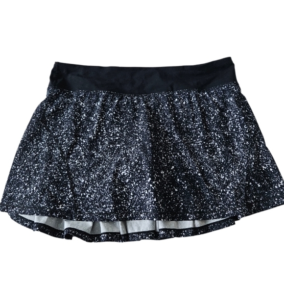 Lululemon athletica  Circuit Breaker Splatter Black  Women's Skirt  Size 10 - Picture 2 of 9